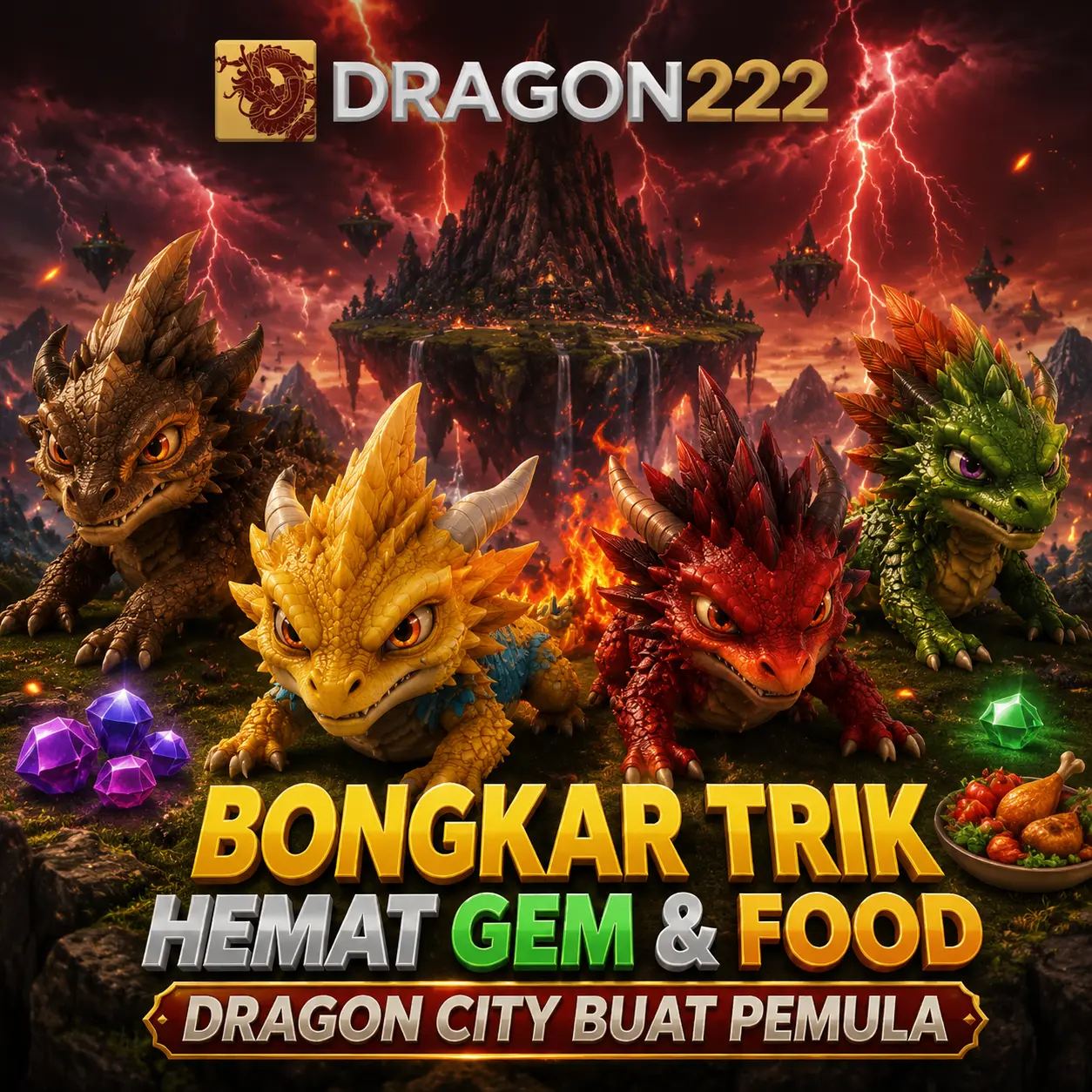 DRAGON222 ▷ Bongkar Trik Hemat Gem & Food Dragon City Buat Pemula